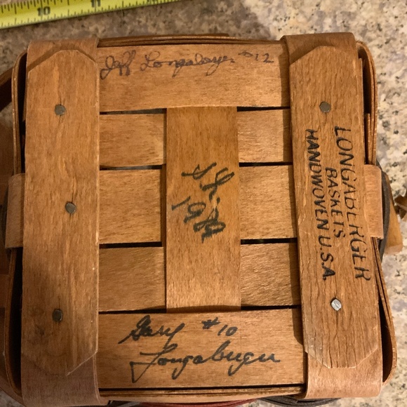 Signed Longaberger All American Incentive Basket - Picture 7 of 7